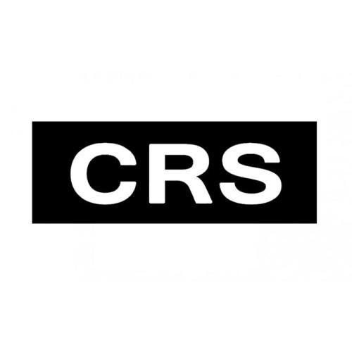 Bandeau rétro-réfléchissante CRS - gris sur fond noir 3 x 10 cm
