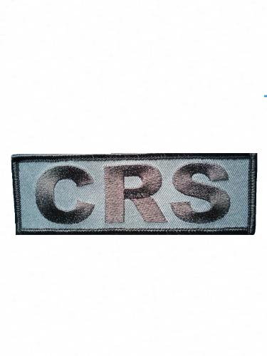 Bandeau dos CRS brodé basse visibilité 11.5 x 29.3 cm