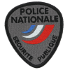 Ecusson de bras Police Nationale Sécurité Publique basse visibilité