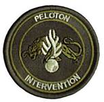 Ecusson Peloton Intervention en basse visibilité vert - DMB