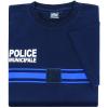 Tee shirt coton bleu Police Municipale manches courtes  - DMB