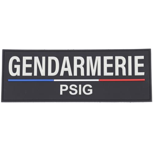 Bandeau dos Gendarmerie PSIG PVC 10 x 28 cm