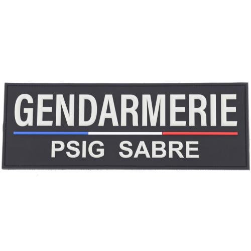 Bande Gendarmerie PSIG Sabre PVC 3.5 x 10 cm