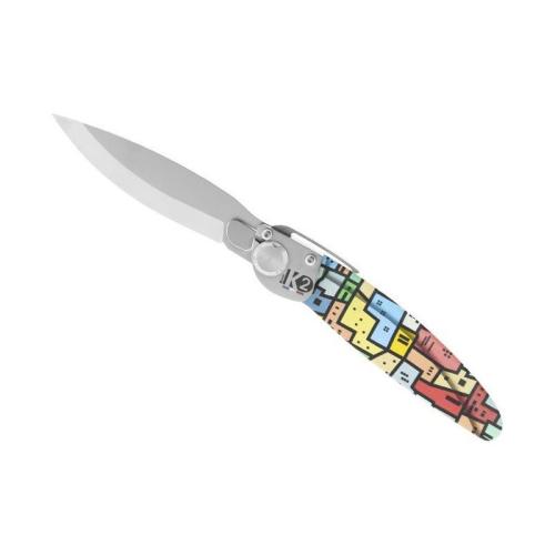 Couteau K2 décor imprimé 3D Favelas