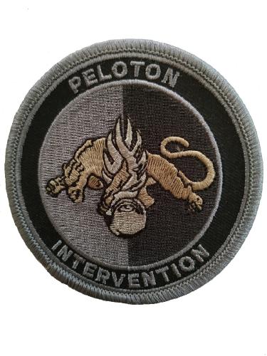 Ecusson Peloton Intervention basse visibilité noir - LCDLS