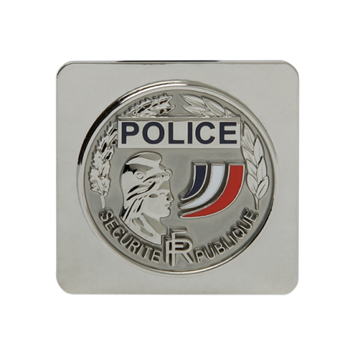 Médaille Police Nationale à support carré - GKPro