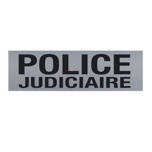 Bandeau rétro réfléchissant Police Judiciaire 12 x 30 cm