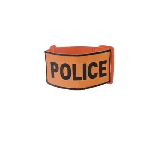 Brassard POLICE brodé tissu orange - Patrol